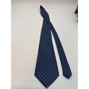 KAILONG Blue W/ Diamonds Men's Tie Handmade 100% Silk 58" - 4"